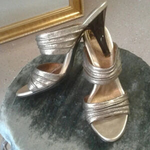 Sofft Shimmering Gold Strappy Sandals